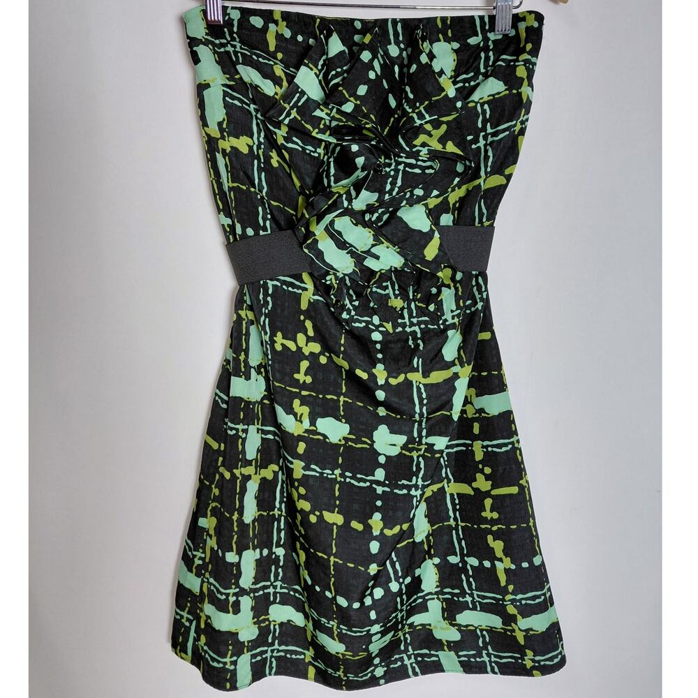 THE LIMITED Strapless Abstract Print Dress Sleeveless  Women Size 2